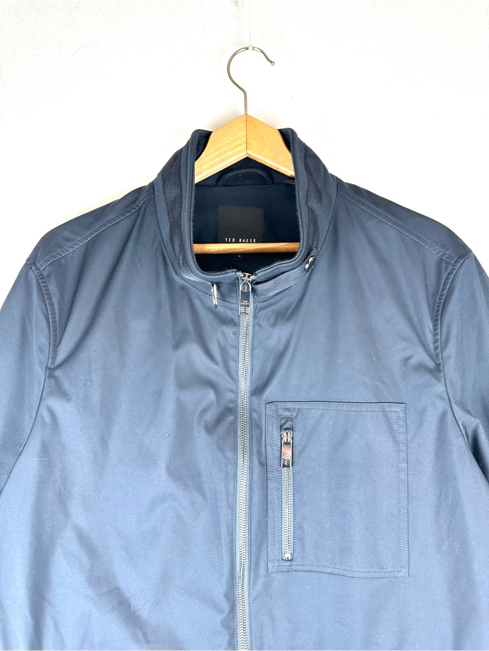 Ted Baker Men's Ure Navy Full Zip Jacket Office Business Casual - Picture 3 of 12